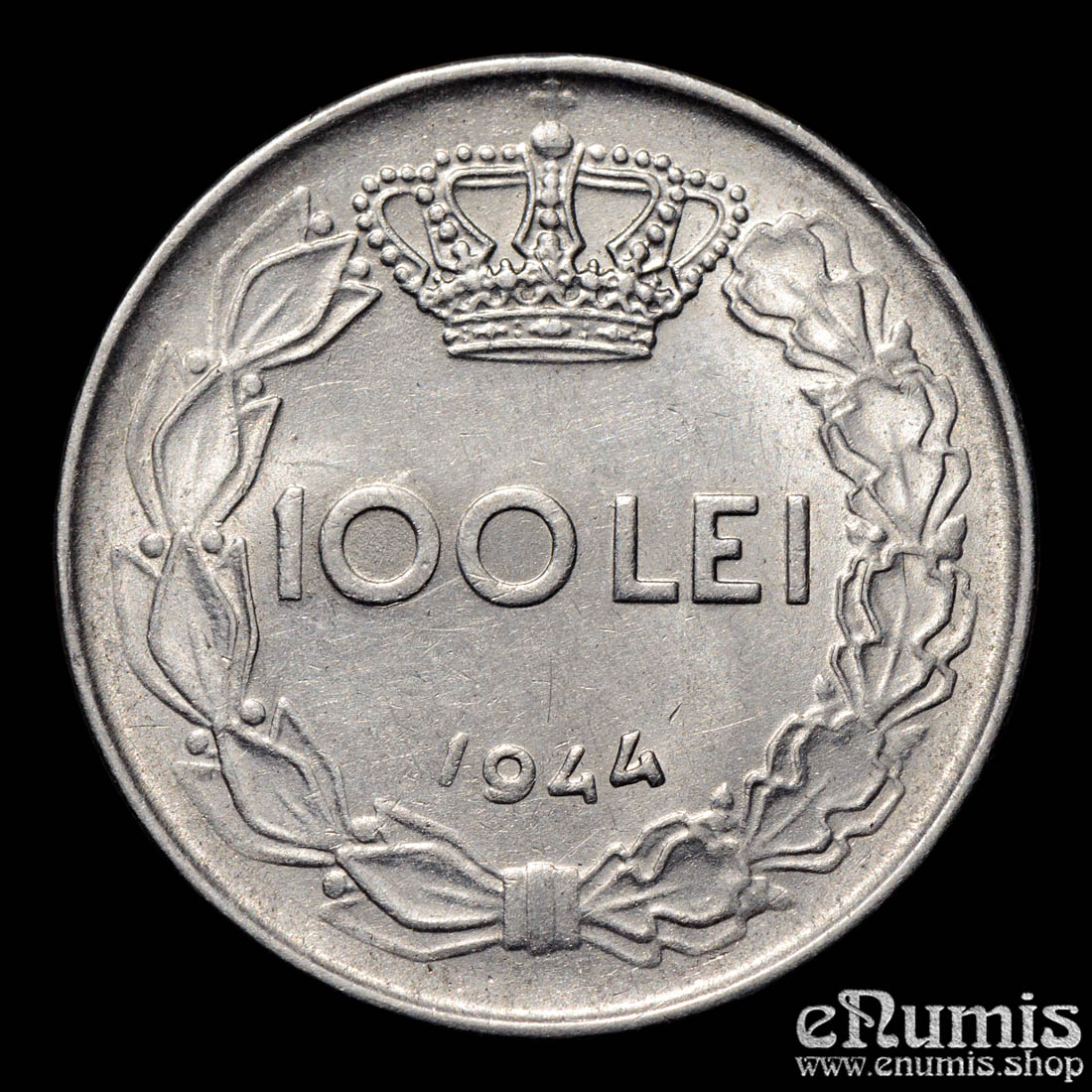 ROMANIA, Mihai I, 100 Lei 1944, aUNC