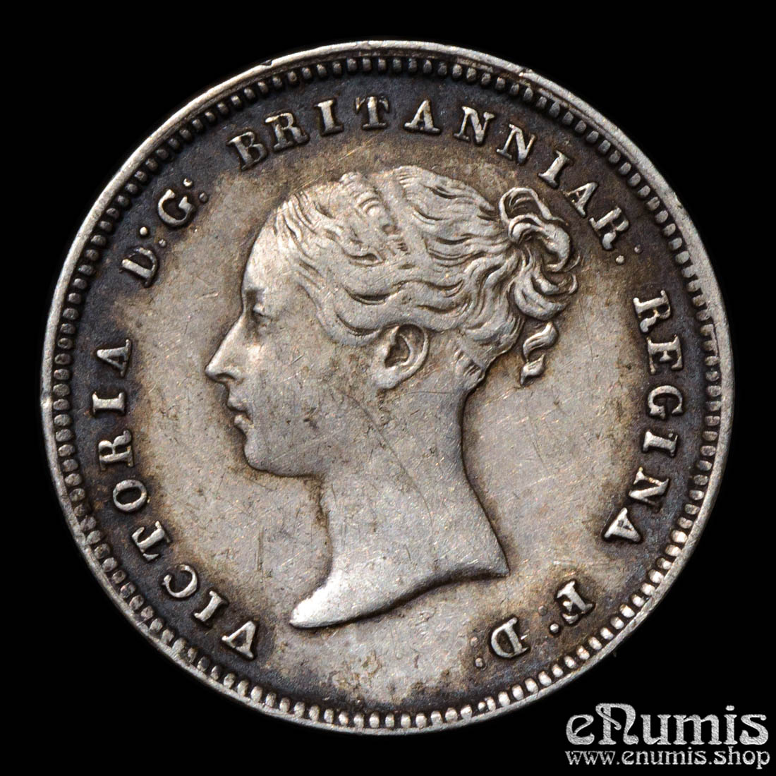Great Britain, Victoria, 4 Pence 1842, Maundy, Groat, aXF