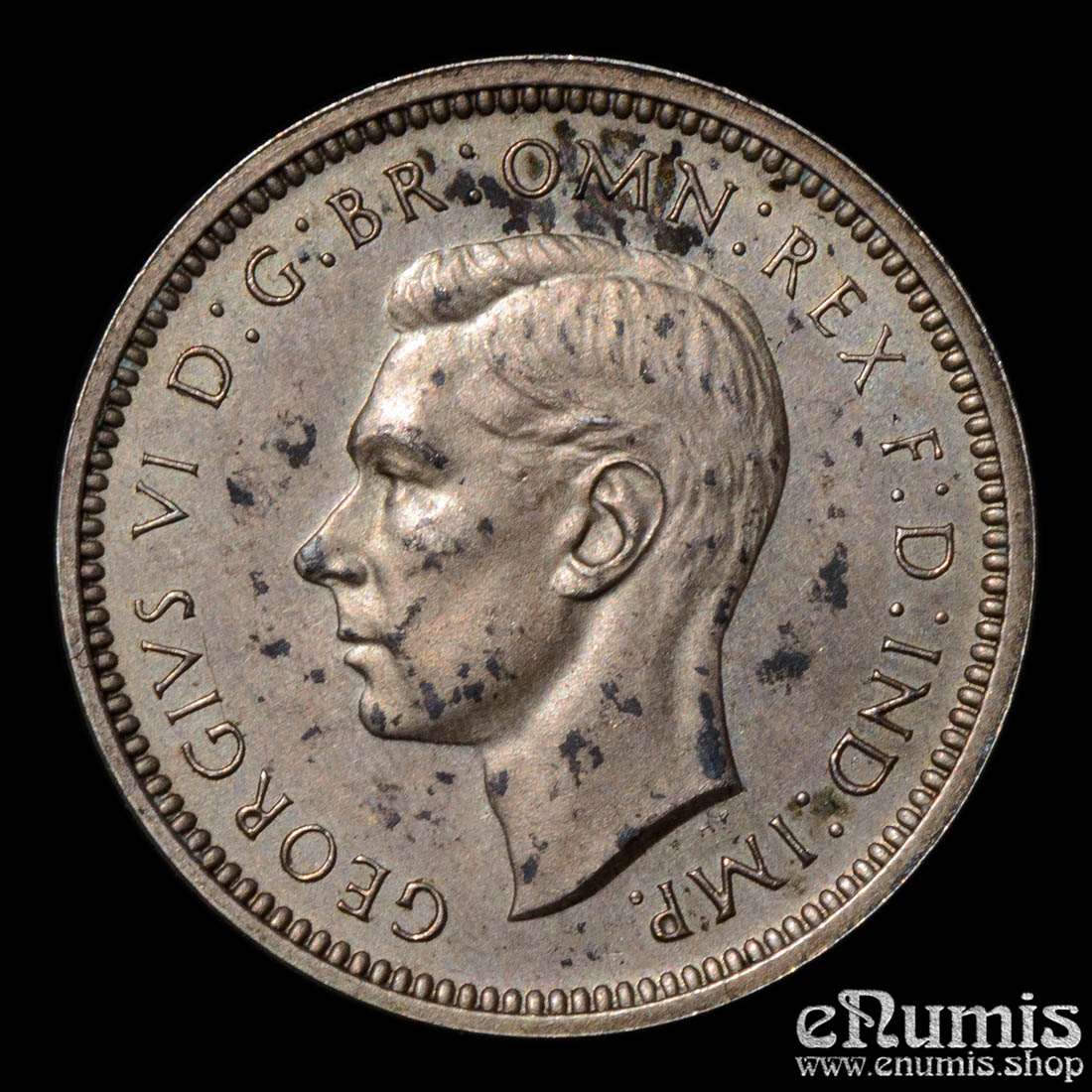 Great Britain, George VI, 4 Pence 1945, Maundy, Groat, UNC