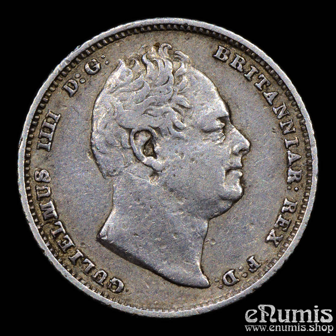 Great Britain, William IV, Sixpence 1834, VF Great Britain, William IV, Sixpence 1834, VF