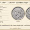 BELGIUM, Albert I, 5 Francs 1932, Des Belges, XF-UNC BELGIUM, Albert I, 5 Francs 1932, Des Belges, XF-UNC