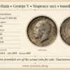 Great Britain, George V, Sixpence 1915, toned, aUNC