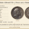 Great Britain, Edward VII, 2 Pence 1905, Maundy, XF+