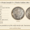 AUSTRIA, Franz Joseph I, 1 Florin Gulden 1860 A, aUNC AUSTRIA, Franz Joseph I, 1 Florin Gulden 1860 A, aUNC