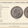 AUSTRIA, Franz Joseph I, 2 Florin Gulden 1881, UNC
