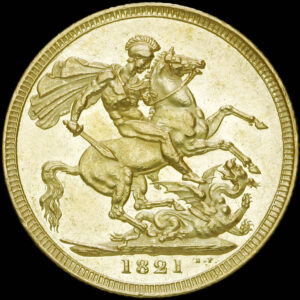 Great Britain, George IV, Sovereign 1821
