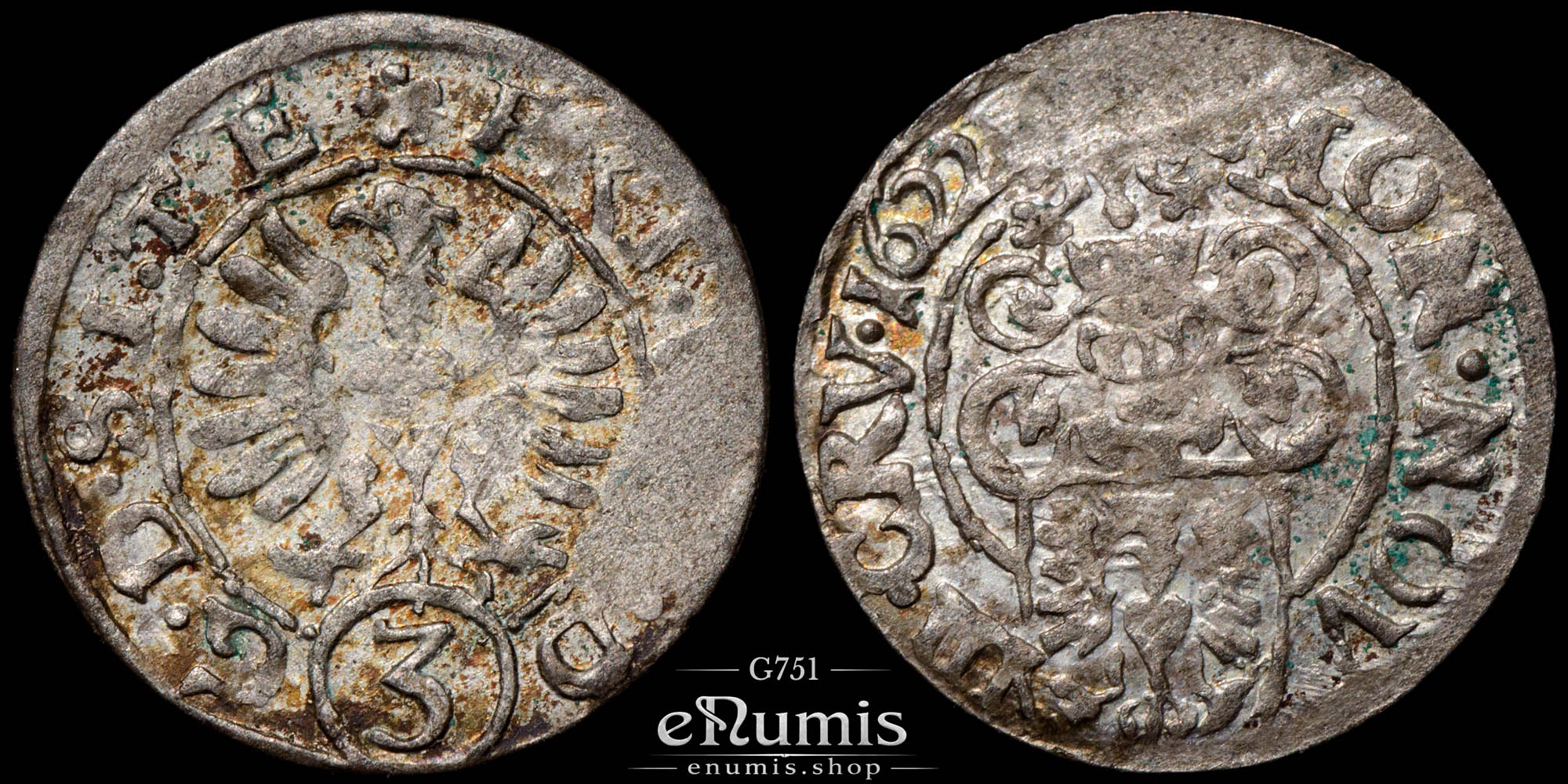 Germany, Teschen, Friedrich Wilhelm, 3 Kreuzer 1622, Rare!, XF Germany, Teschen, Friedrich Wilhelm, 3 Kreuzer 1622, Rare!, XF