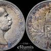 AUSTRIA, Franz Joseph I, 1 Corona 1908, 60th Anniversary of Reign, VF-XF