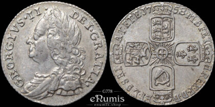 Great Britain, George II, Sixpence 1758, XF+