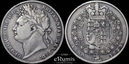 Great Britain, George IV, Halfcrown 1823, VF
