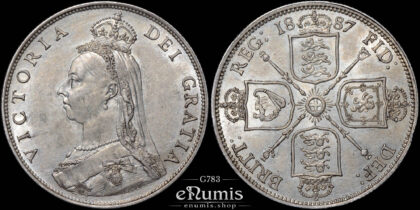 Great Britain, Victoria, Florin 1887, Variant, XF-UNC