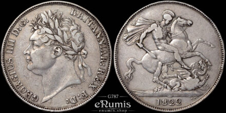 Great Britain, George IV, Crown 1822, Tertio, VF