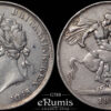 Great Britain, George IV, Crown 1821, Secundo, VF+