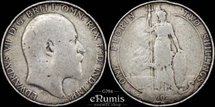 Great Britain, Edward VII, Florin 1902, Fine