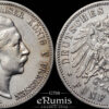 Germany, Prussia, Wilhelm II, 5 Mark 1902, VF
