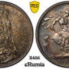 Great Britain, Victoria, Crown 1887, toned, PCGS MS 62 Great Britain, Victoria, Crown 1887, toned, PCGS MS 62