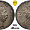 Germany, Saxony, Albert, 5 Mark 1900, toned, PCGS AU 55 Germany, Saxony, Albert, 5 Mark 1900, toned, PCGS AU 55