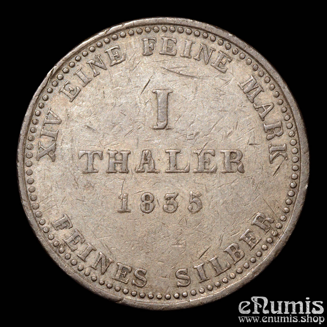Germany, Hannover, William IV, Taler 1835, VF-XF