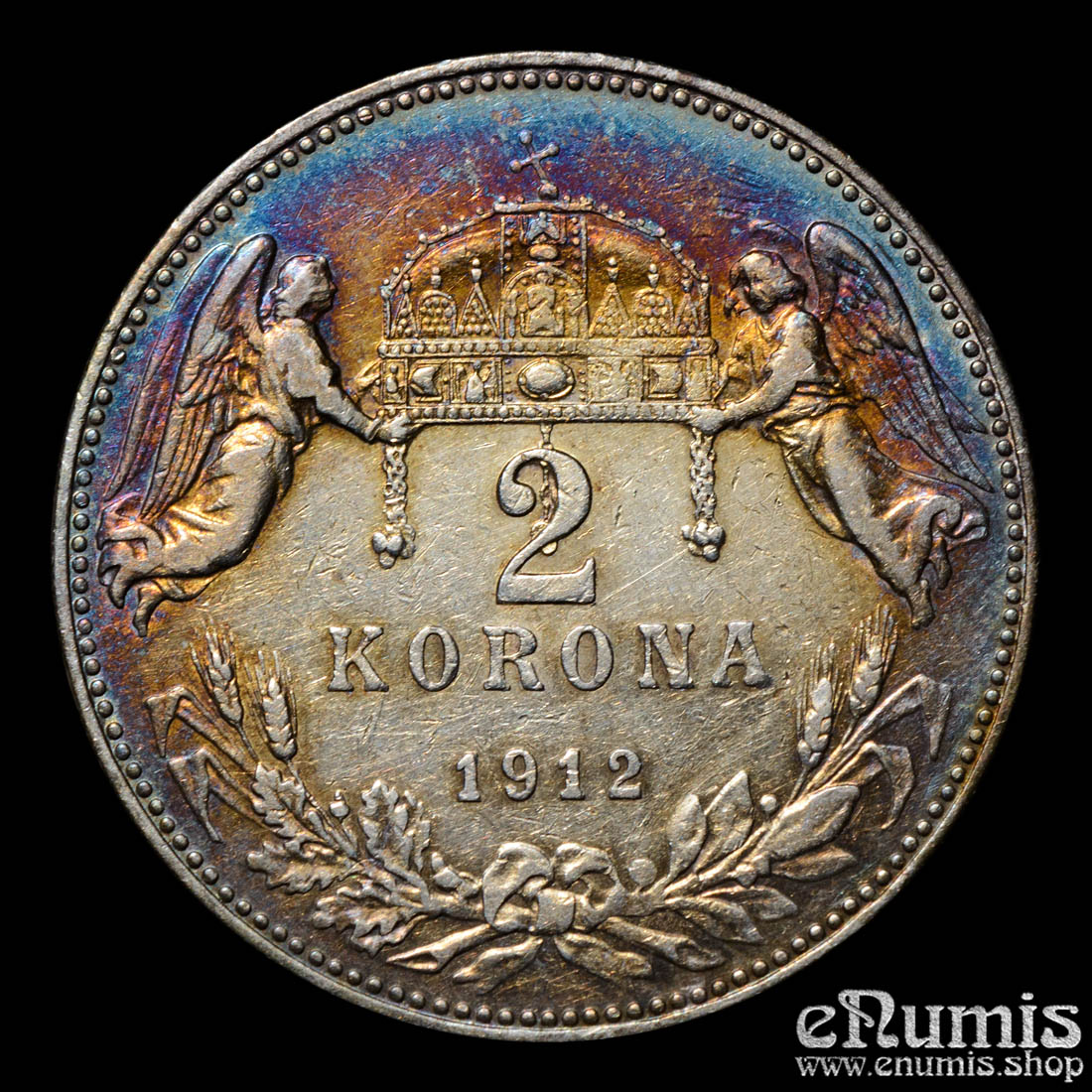 HUNGARY, Franz Joseph I, 2 Korona 1912, aXF HUNGARY, Franz Joseph I, 2 Korona 1912, aXF