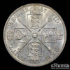 Great Britain, Victoria, Double Florin 1887, Arabic 1, aUNC/UNC Great Britain, Victoria, Double Florin 1887, Arabic 1, aUNC/UNC