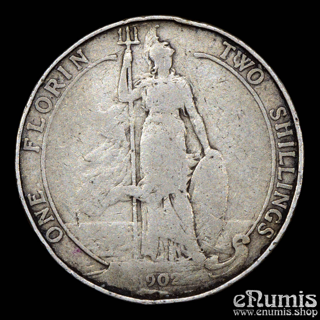 Great Britain, Edward VII, Florin 1902, Fine