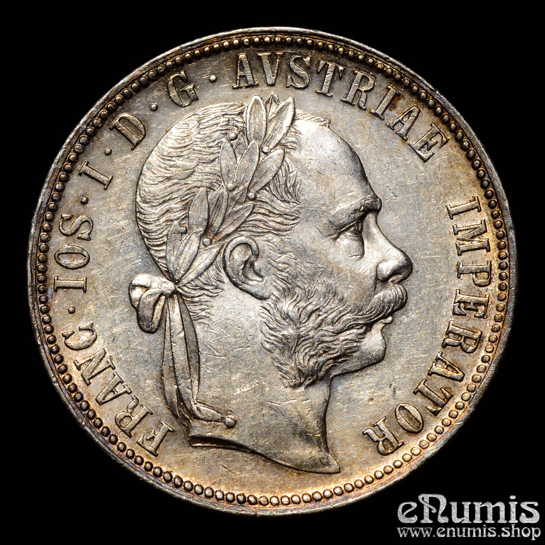 AUSTRIA, Franz Joseph I, 1 Florin Gulden 1890, XF+ AUSTRIA, Franz Joseph I, 1 Florin Gulden 1890, XF+
