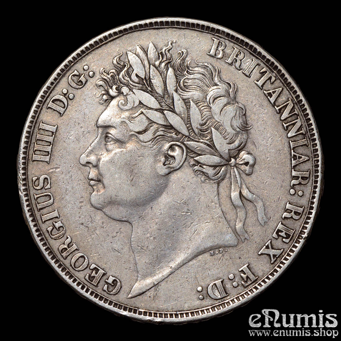 Great Britain, George IV, Crown 1822, Tertio, VF