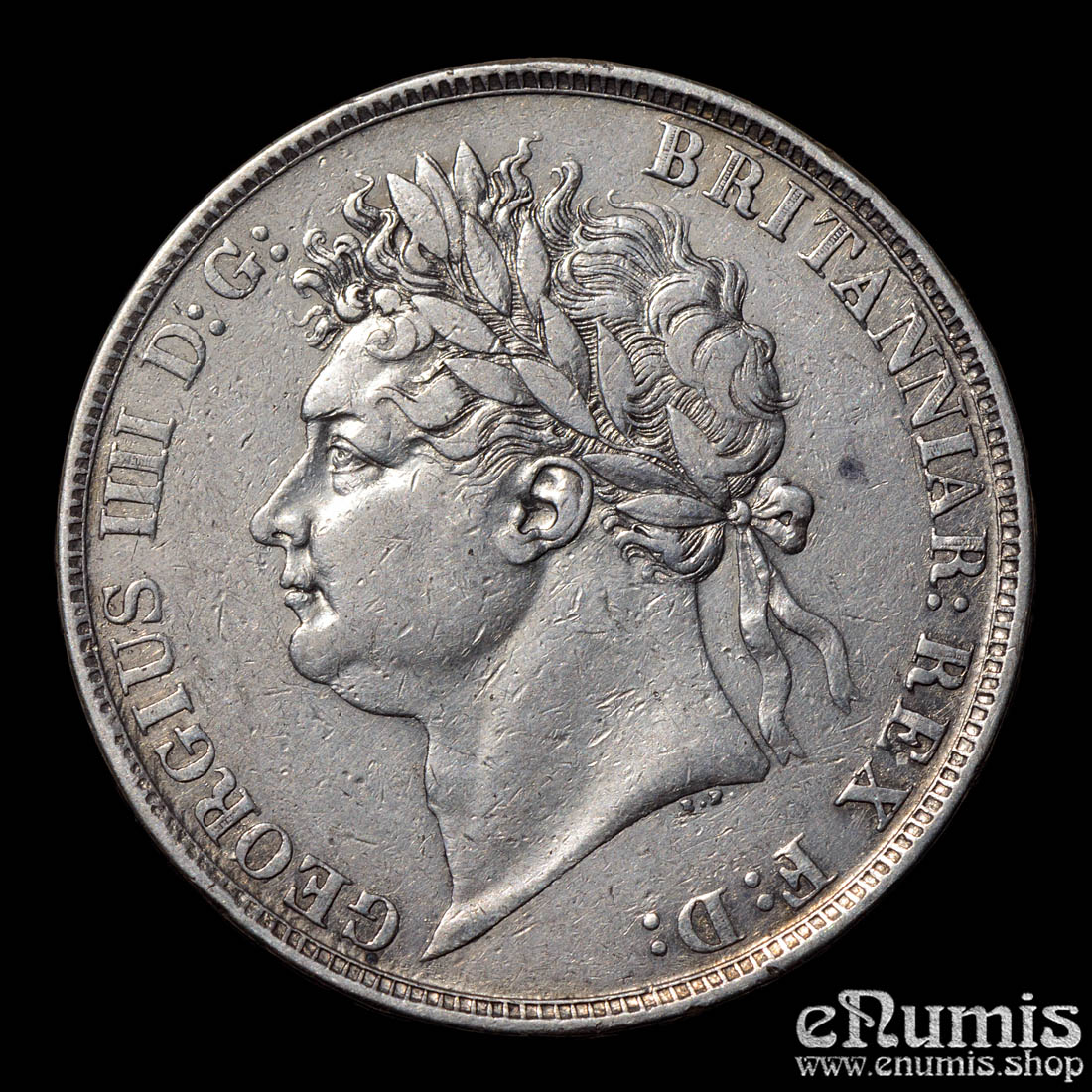 Great Britain, George IV, Crown 1821, Secundo, VF+