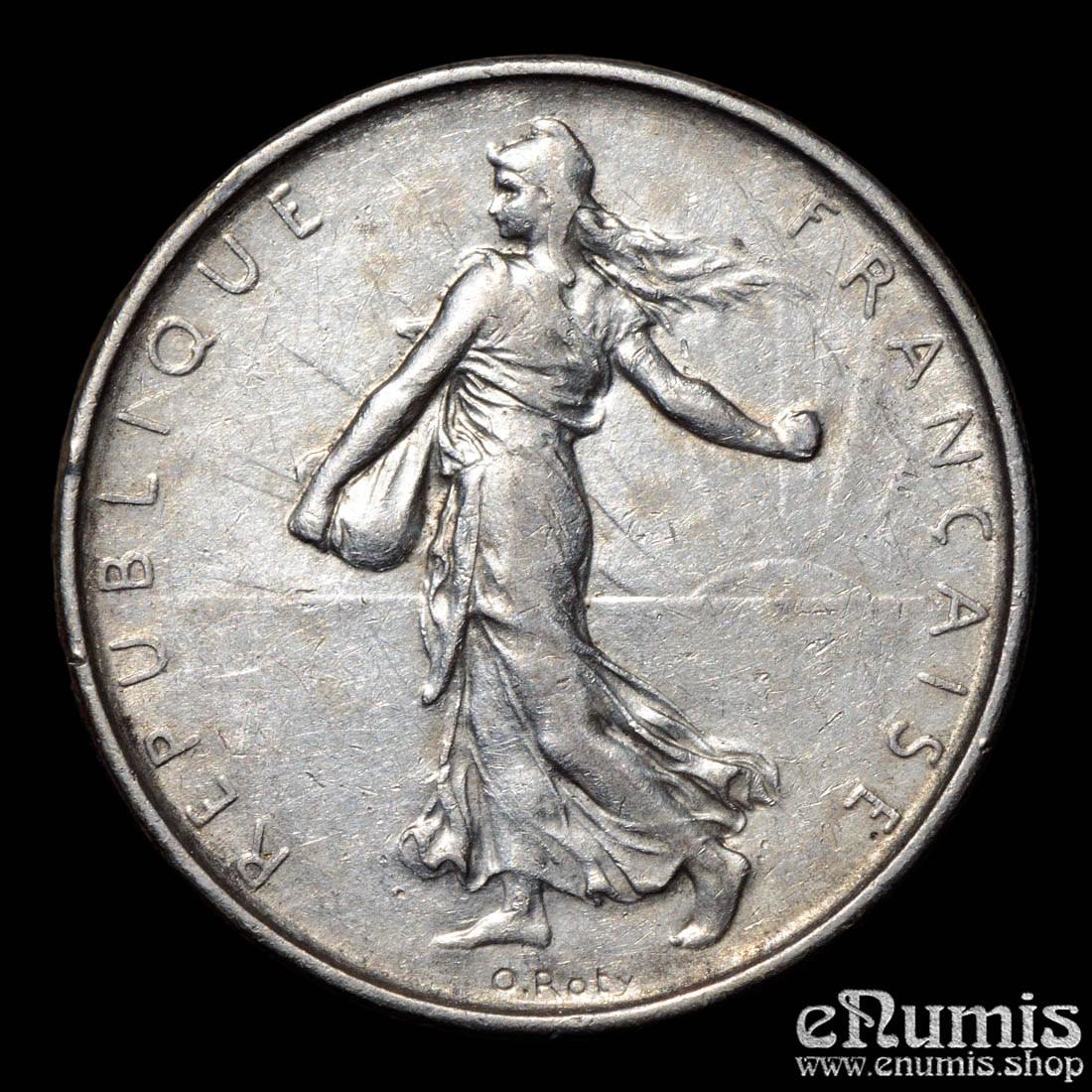 France, Fifth Republic, 5 Francs 1962, silver, XF+