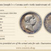 AUSTRIA, Franz Joseph I, 1 Corona 1908, 60th Anniversary of Reign, VF-XF