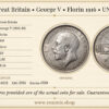 Great Britain, George V, Florin 1916, UNC