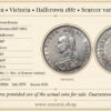 Great Britain, Victoria, Halfcrown 1887, Scarcer variety, aUNC