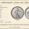 France, Fifth Republic, 5 Francs 1962, silver, XF+