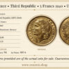 France, Third Republic, 5 Francs 1940, UNC