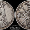 Great Britain, Victoria, Double Florin 1887, Roman I, aVF