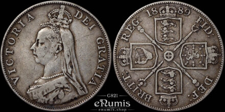 Great Britain, Victoria, Double Florin 1889, VF
