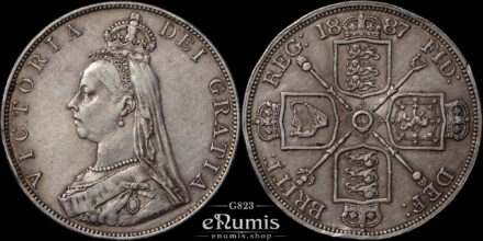 Great Britain, Victoria, Double Florin 1887, Roman I, aXF