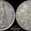 Great Britain, Victoria, Double Florin 1887, Arabic 1, F-VF