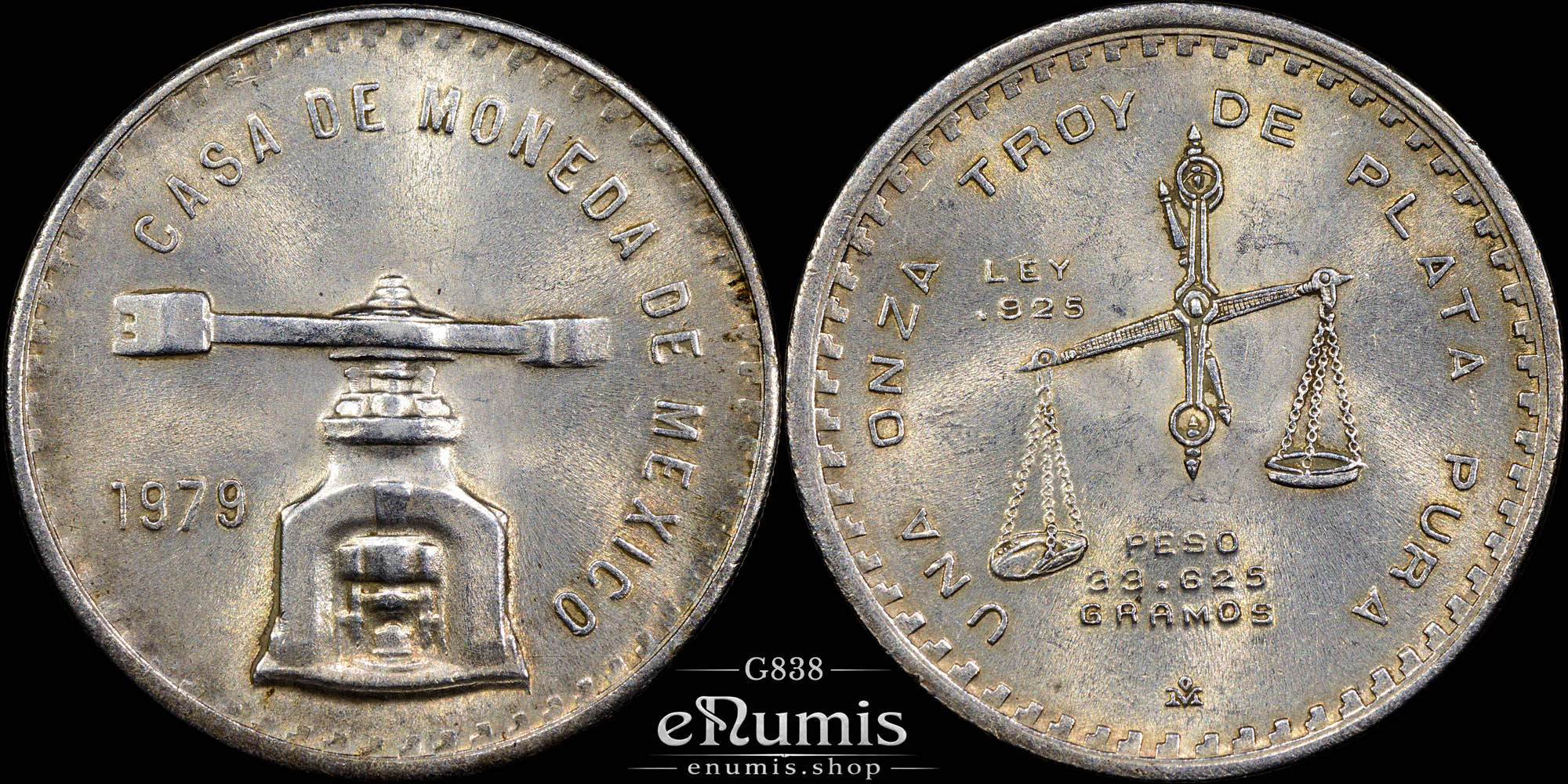 Mexico, 1 Onza 1979, silver, UNC