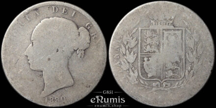 Great Britain, Victoria, Halfcrown 1880, Good