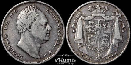Great Britain, William IV, Halfcrown 1836, VF