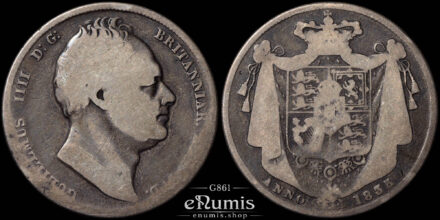 Great Britain, William IV, Halfcrown 1835, Scarce date, aFine