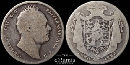 Great Britain, William IV, Halfcrown 1836, Fine