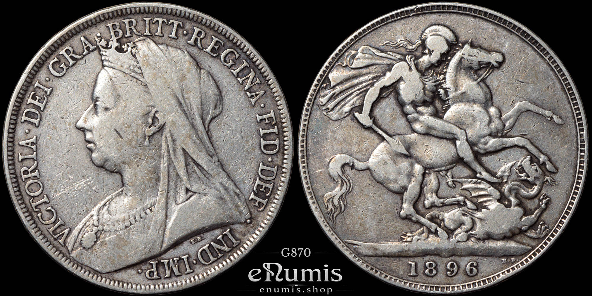 Great Britain, Victoria, Crown 1896, LIX, Scarce, VF