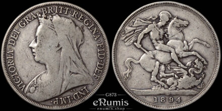 Great Britain, Victoria, Crown 1894, LVIII, scarce date, Fine