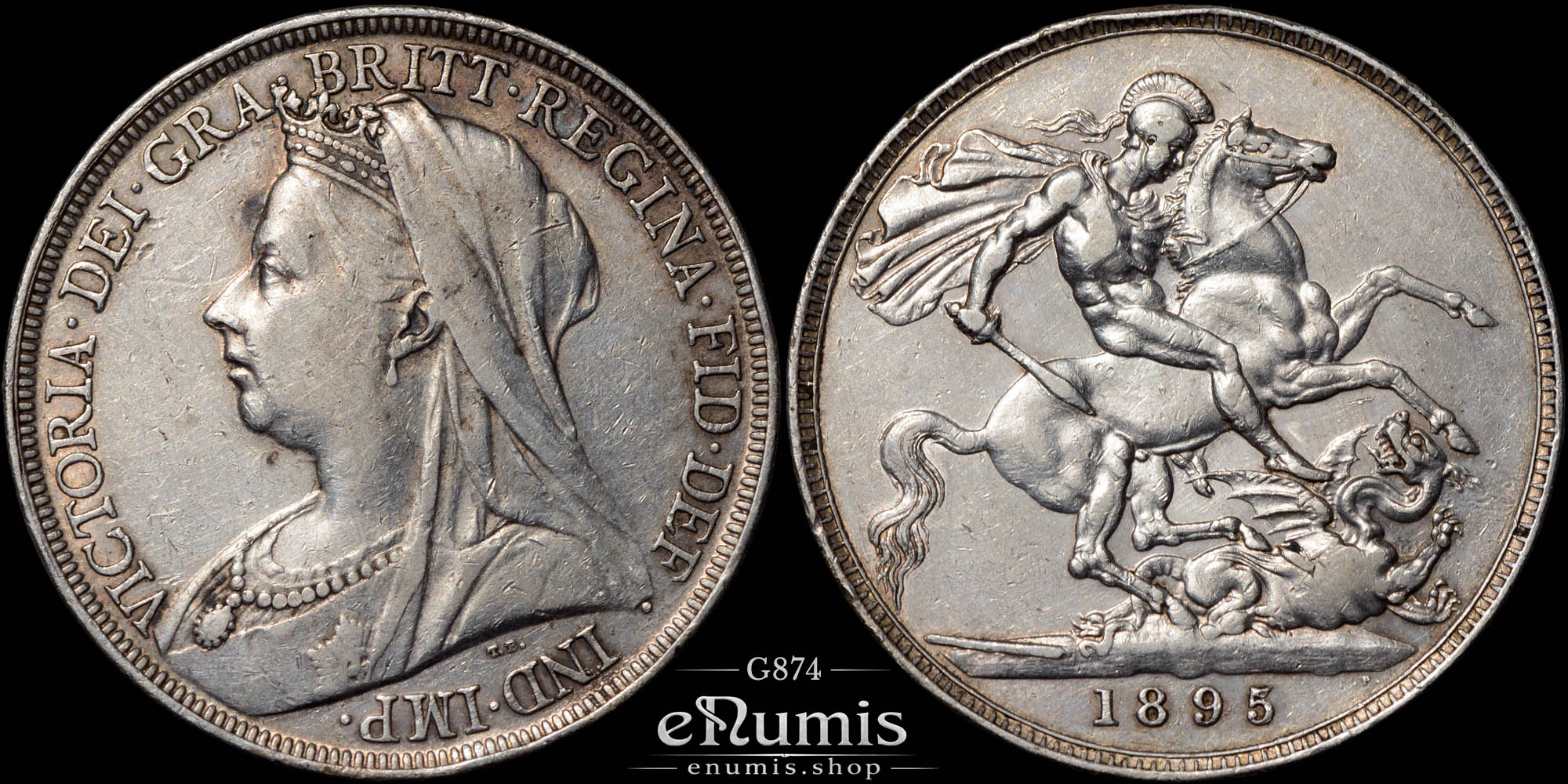 Great Britain, Victoria, Crown 1895, LIX, XF