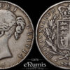 Great Britain, Victoria, Crown 1845, VIII, Cinquefoil, VF Great Britain, Victoria, Crown 1845, VIII, Cinquefoil, VF