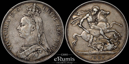 Great Britain, Victoria, Crown 1889, aXF