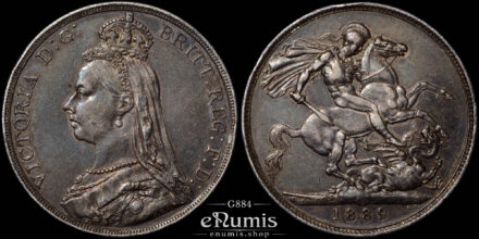 Great Britain, Victoria, Crown 1889, XF+