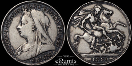 Great Britain, Victoria, Crown 1896, LX, VF